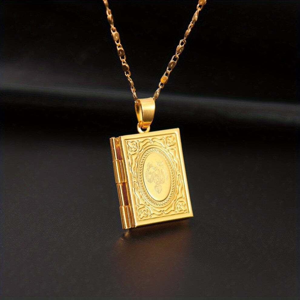 Mens Necklace Casual Jewelry Plated Photo Box Pendant Necklace Mens Accessories Gift For Friends