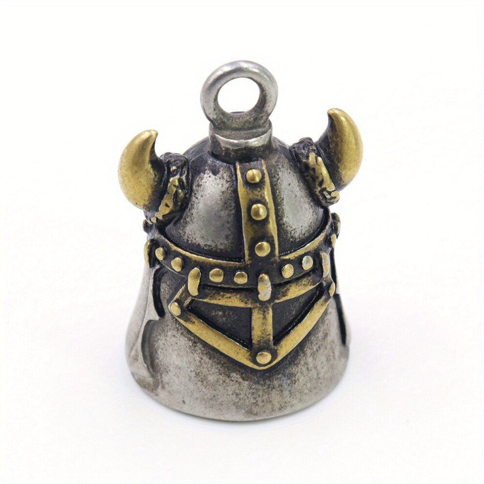 Viking Helmet Bell Pendant Necklace For Men Viking Myth Bell Necklace Casual Jewelry Necklace Accessories Gift