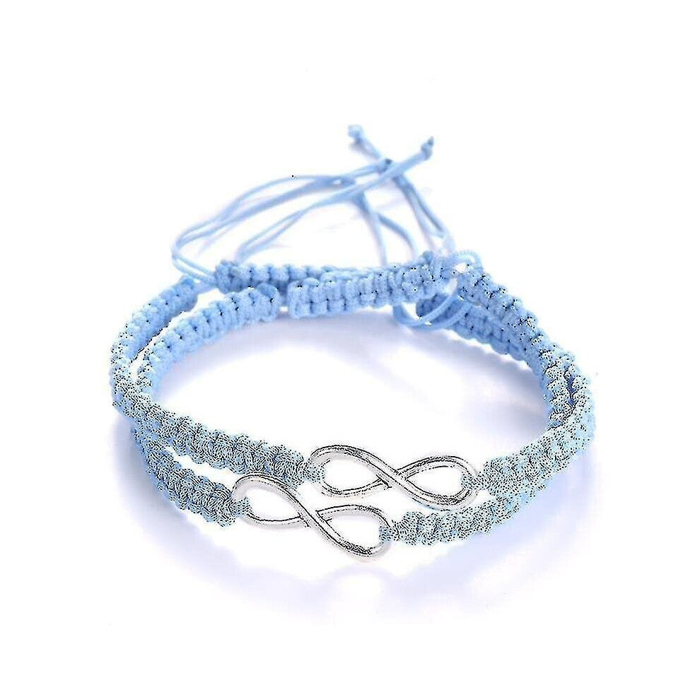 Couple Handmade Love Bracelets(Light Blue)