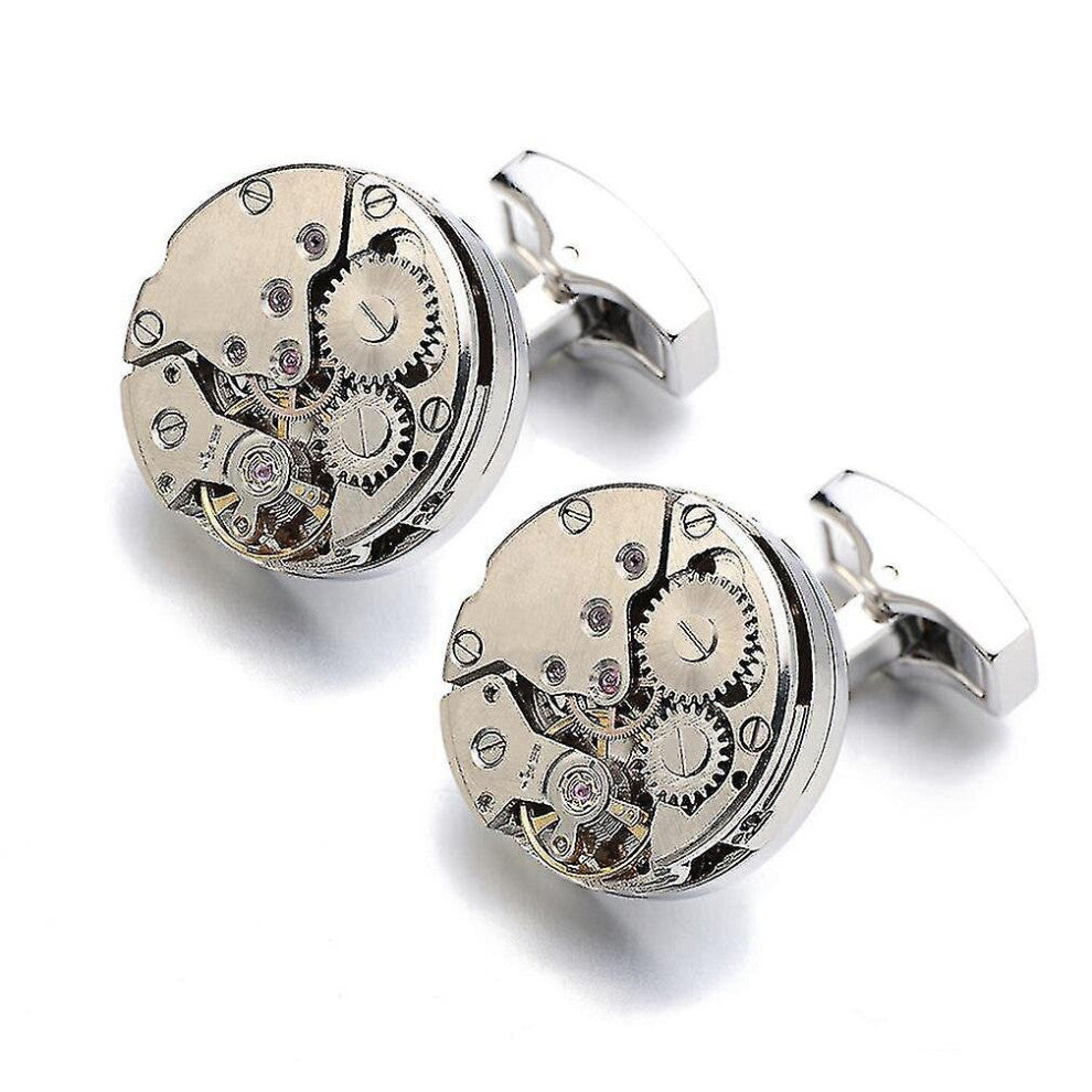 Watch Movement Cufflinks Sleeves Nails Outside Men's Shirts