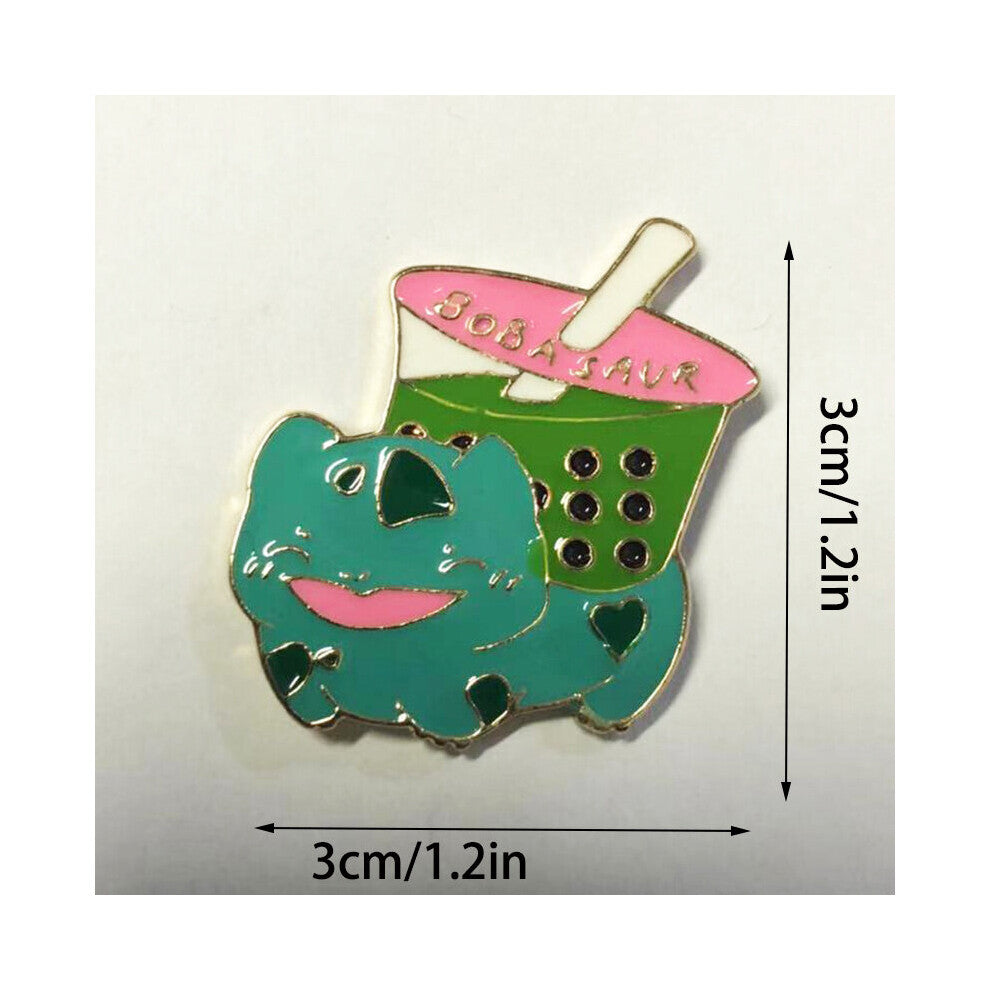 Mens Unique Small Colourful Novel Bubble Tea Lapel Pin