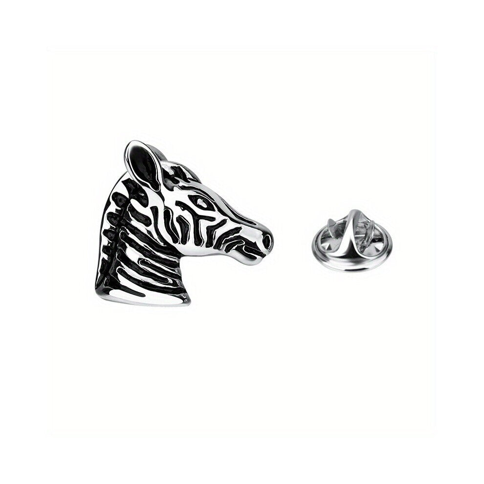Vintage Horse Head Brooch Jewelry Suit Pin Collar Pin Clothing Accessories For Men