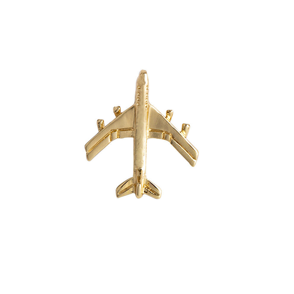 1pc Airplane Brooch Female Accessories Male Japanese All match Atmospheric Coat Temperament Western Decoration Retro For Men