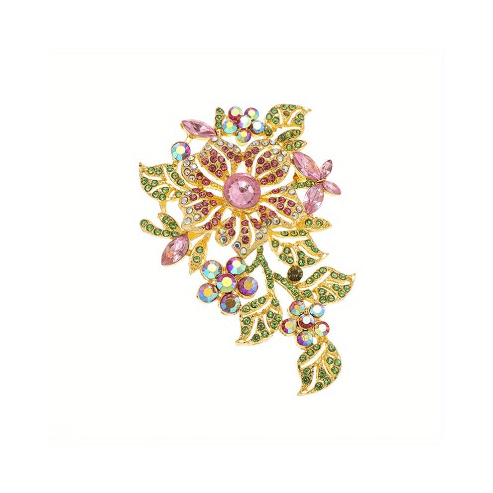 1pc Delicate Charm Gorgeous Flower Brooch Women Jewelry Party Prom Costume Accessories Jewelry