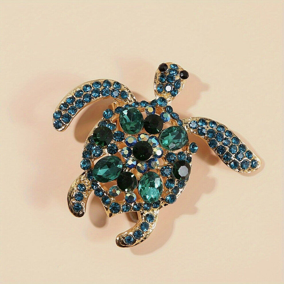 1pc Zinc Alloy Turtle Brooch Stylish Clothing Accessories For Men