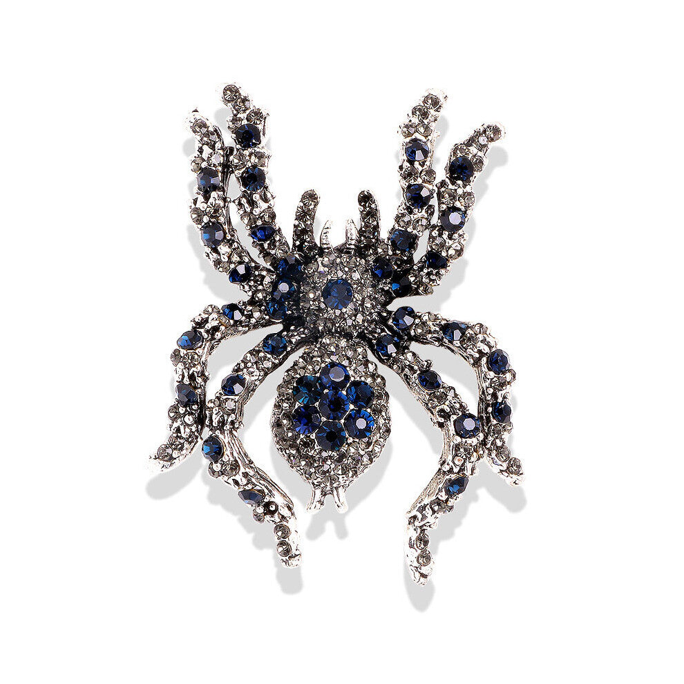 Animal Insect Brooches Spider Studded Rhinestone Brooches Jackets Accessories