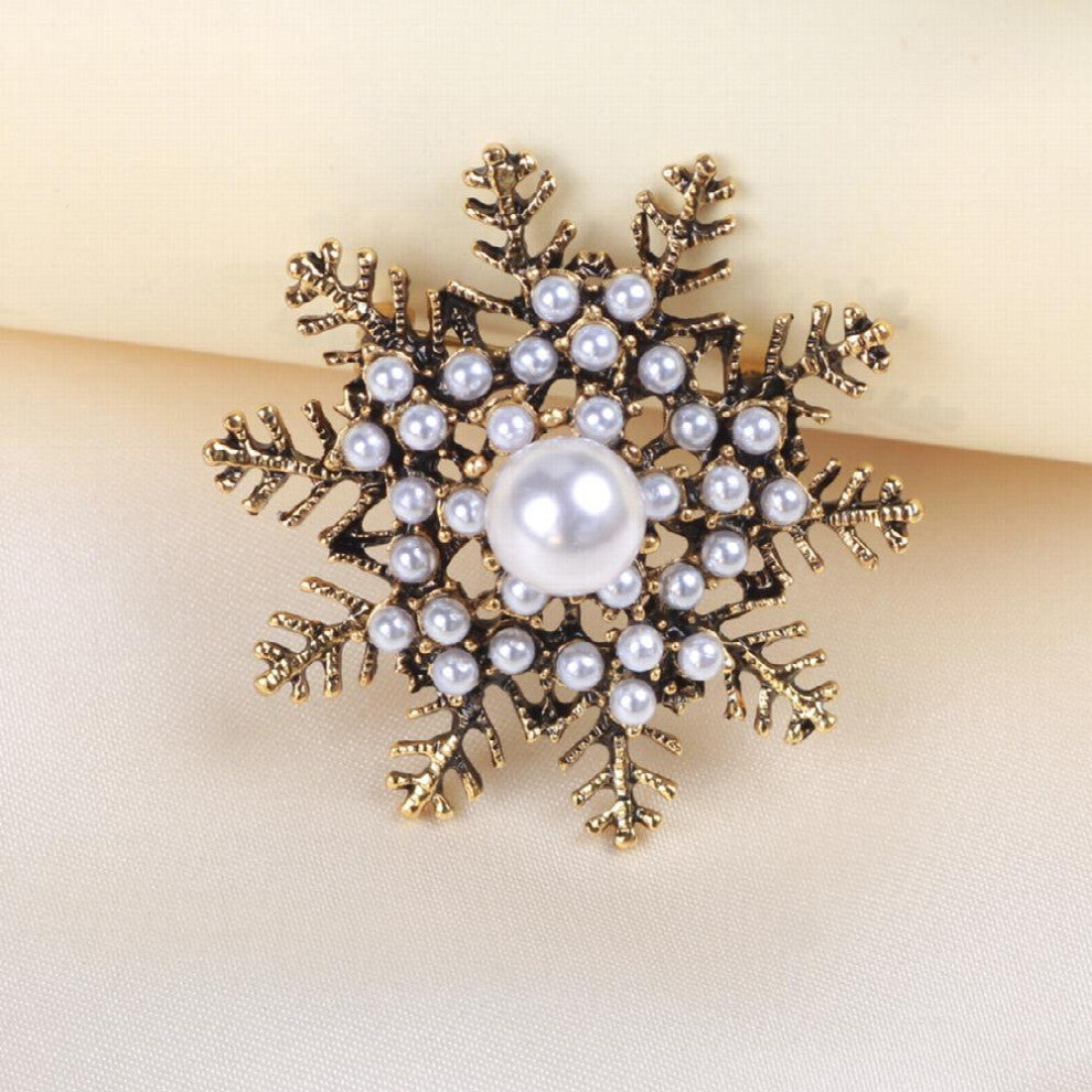 Fugura Locke Court Brooch Mens And Womens Suits Micro Inlaid Artificial Diamonds Pearl Flowers Brooch Accessories