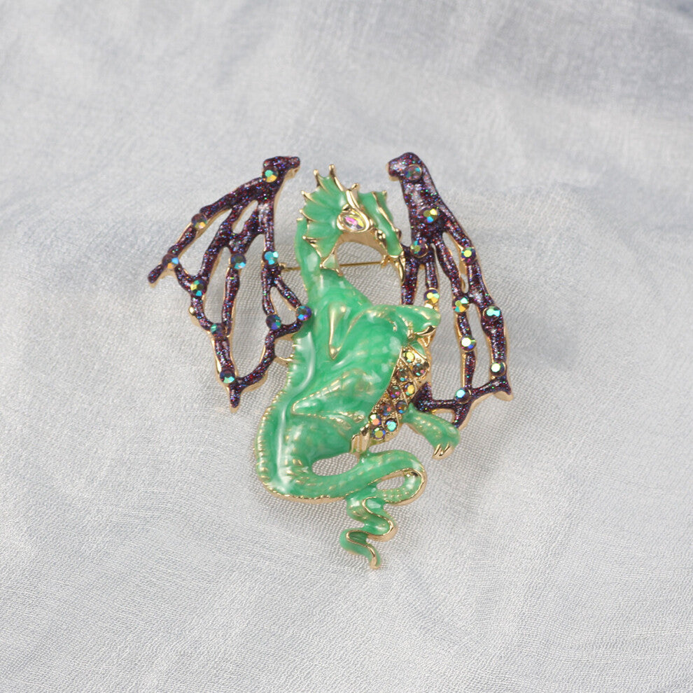 Vintage Large Exaggerated Dinosaur Brooch Lapel Pin Corsage Accessories Animal Party