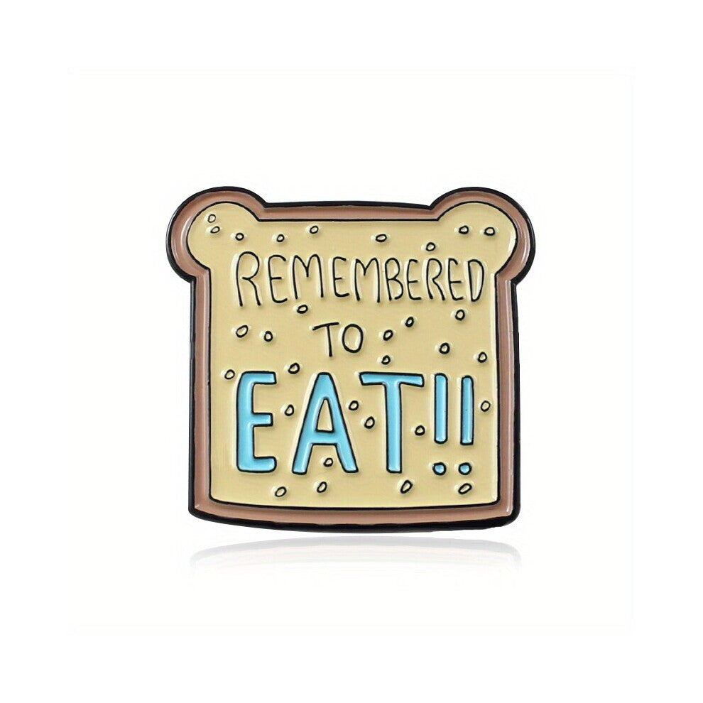 Cartoon Bear Shaped Bread Chip Jewelry Brooch