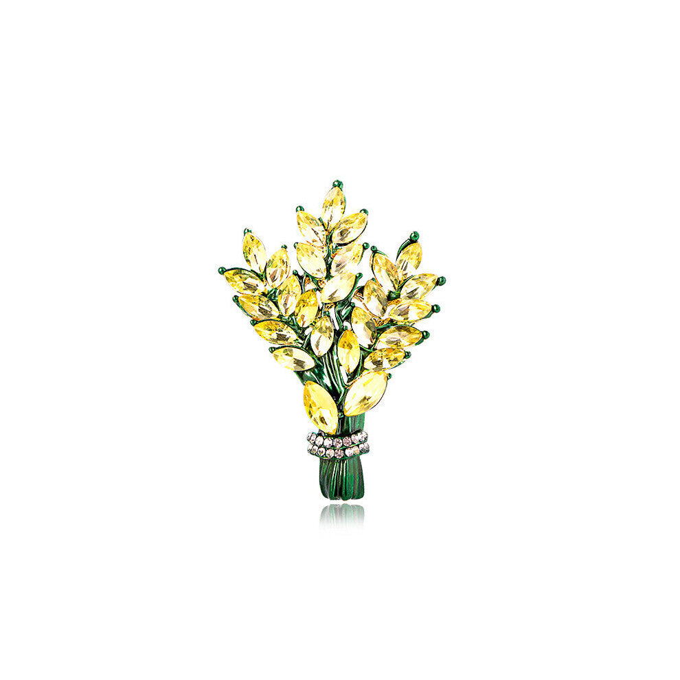 Vintage Lavender Rhinestone Wings Beauty Brooch For Men Suit Rhinestone Brooch Drip Oil Coat Accessories Brooches Pins For Men