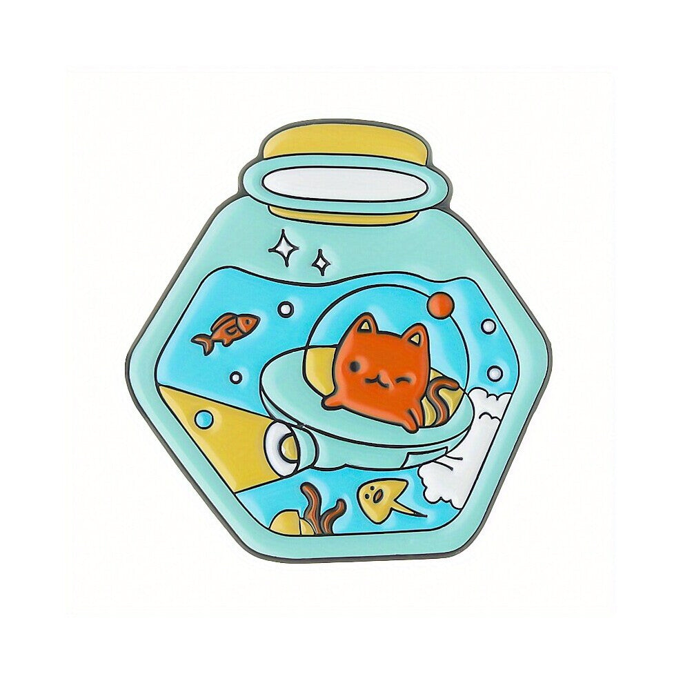 1pc 5pcs The Four Seasons Turn Around And The Kitten Begins A Fantastic Adventure Brooch Backpack Accessories