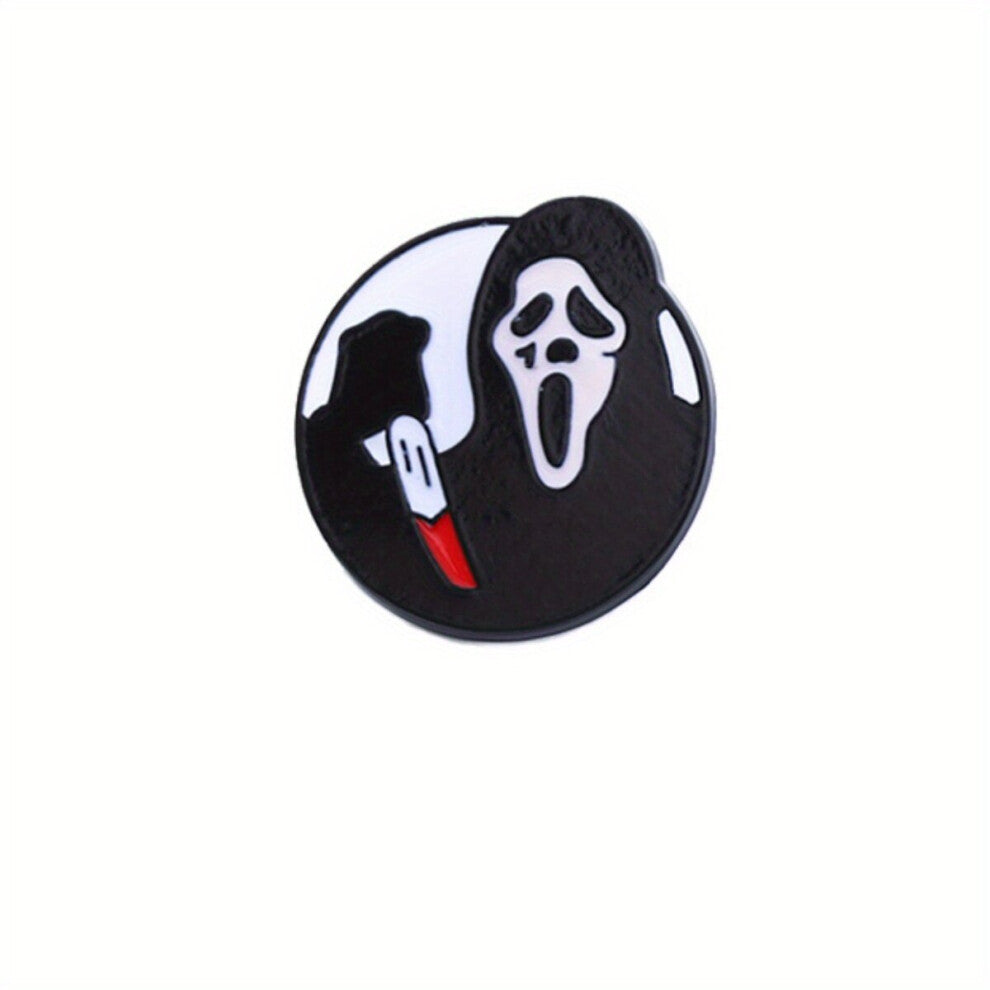 Creative And Funny Halloween Killer Dagger Brooch For Men Button Accessories Gift