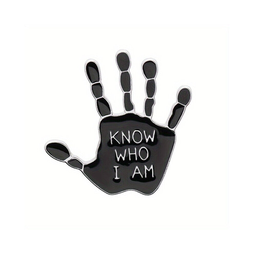 1pc Mens Retro English Lettering Brooch Creative Corsage Pin All match Clothing Accessories