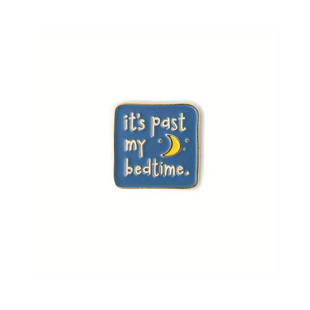 1 2pcs Past My Bedtime Enamel Pin Sleep Pin Not Awake Pin Bedtime Pin Moon Tired Sleepy Go To Bed Stay In Mothers Gift