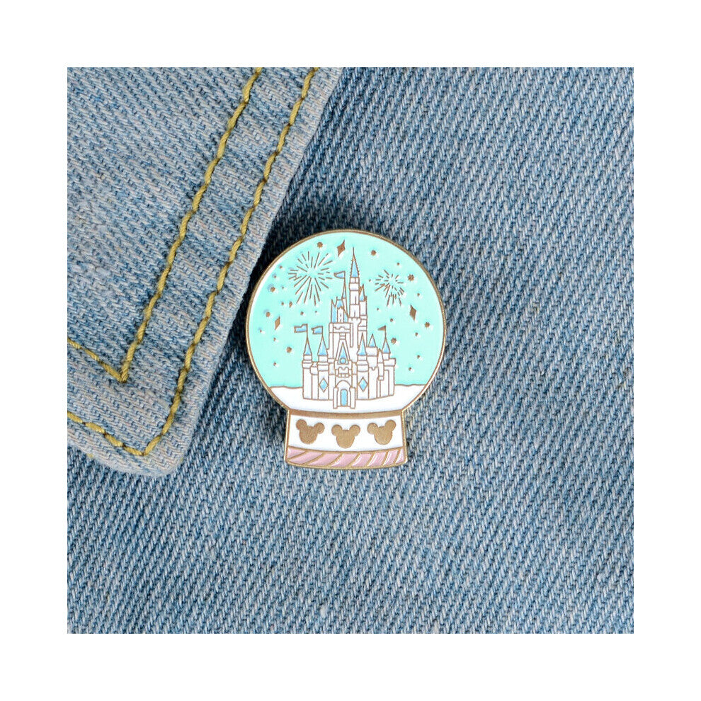 Crystal Ball Shape Castle Brooch Backpacks Jackets Hats Scarves Pants Accessories Jewelry