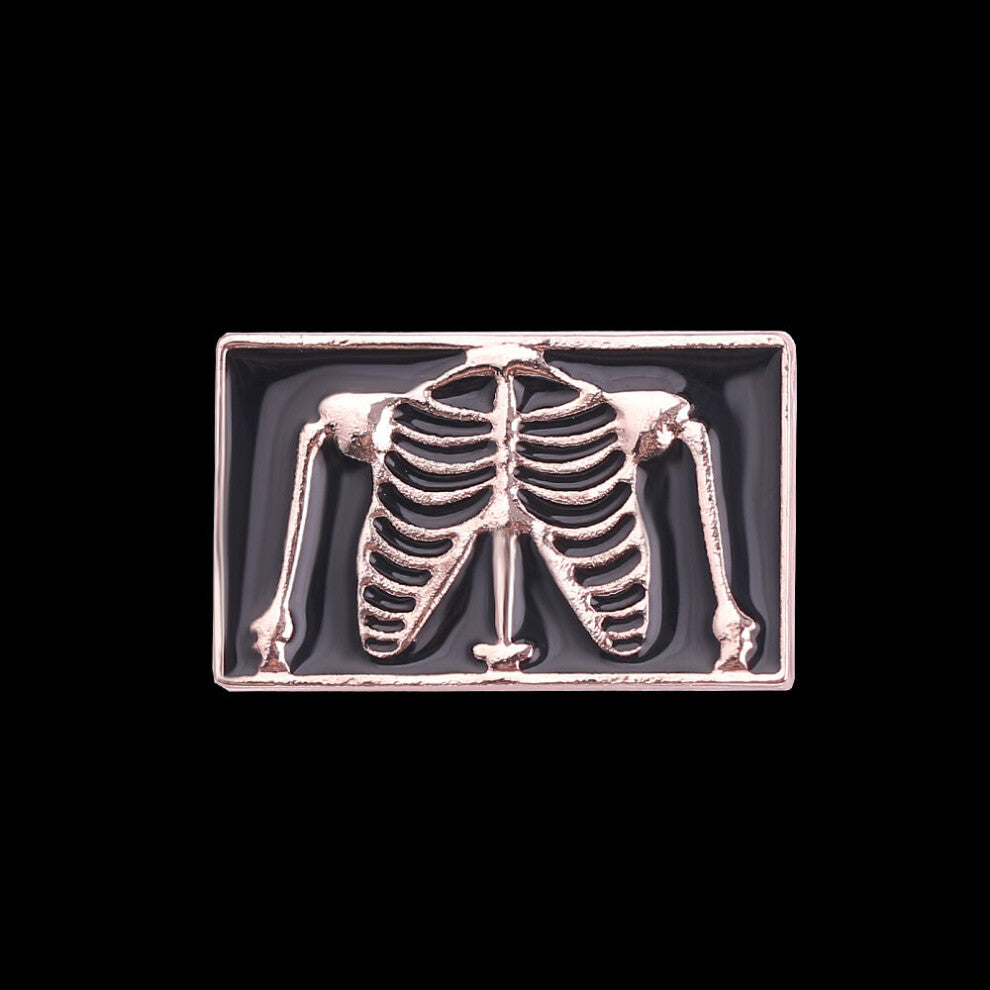 1pc Skull Metal Plating Brooch Clothing Brooch Accessories