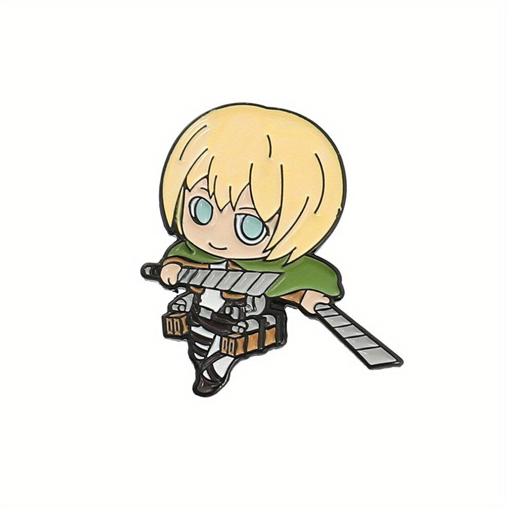 1pc Cartoon Character Brooch Mens Scarf Hat Backpack Pin Accessories