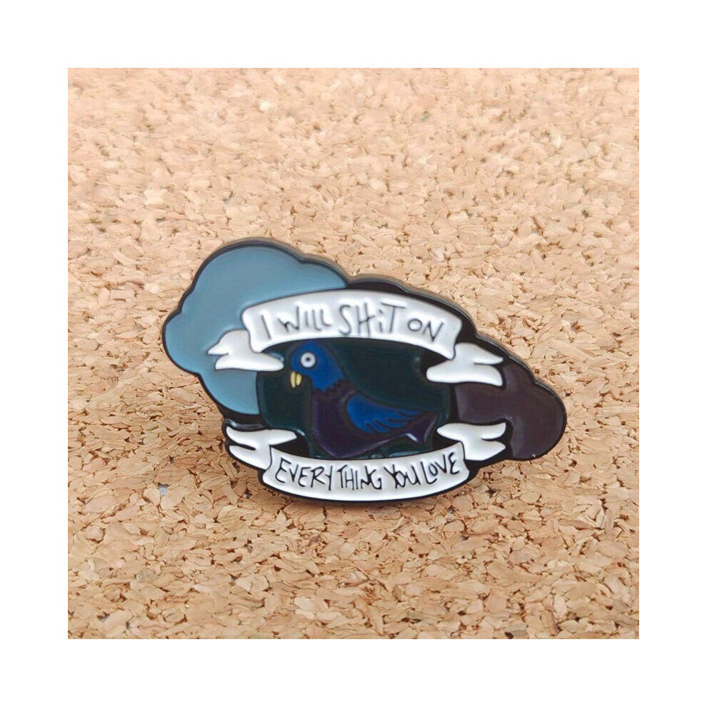 Creative Bird Metal Brooch Animals Pin Backpack Jacket Accessories Gift For Men