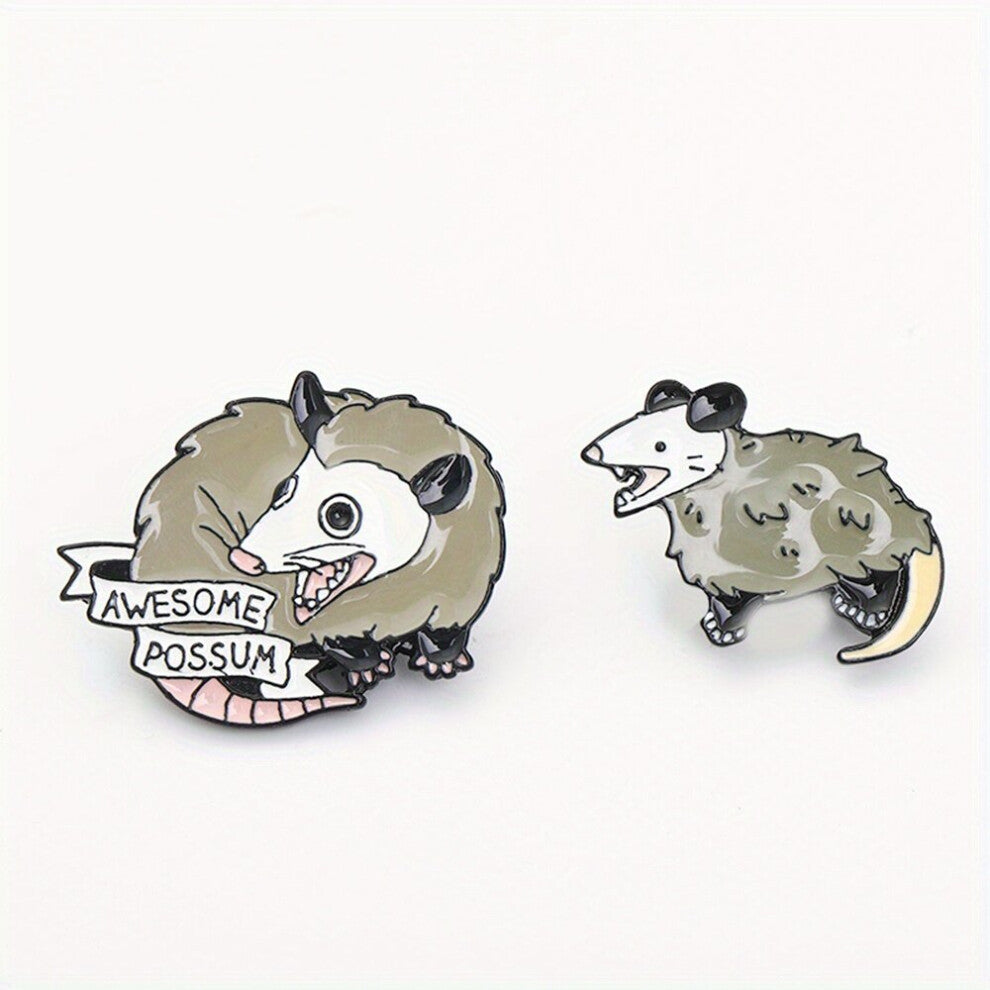 2pcs Creative Cartoon Mouse Brooch Bags Clothing Accessories For Men
