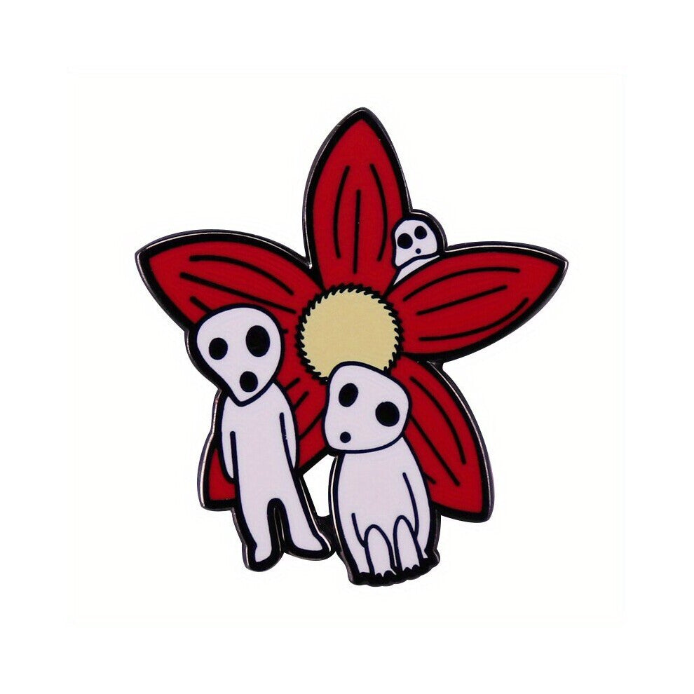 Figurines And Flower Brooches For Men Forest Elf Badges For Men Movie Enthusiasts Accessories Metal Enamel For Backpack