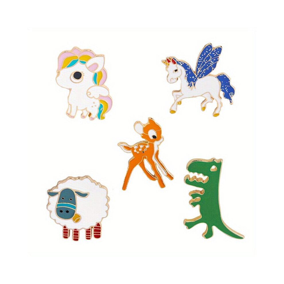 Small Animal Series Brooches Brooches Metal Badges Pins Accessories Cartoon Neckline Clothes Decoration Small Ornaments