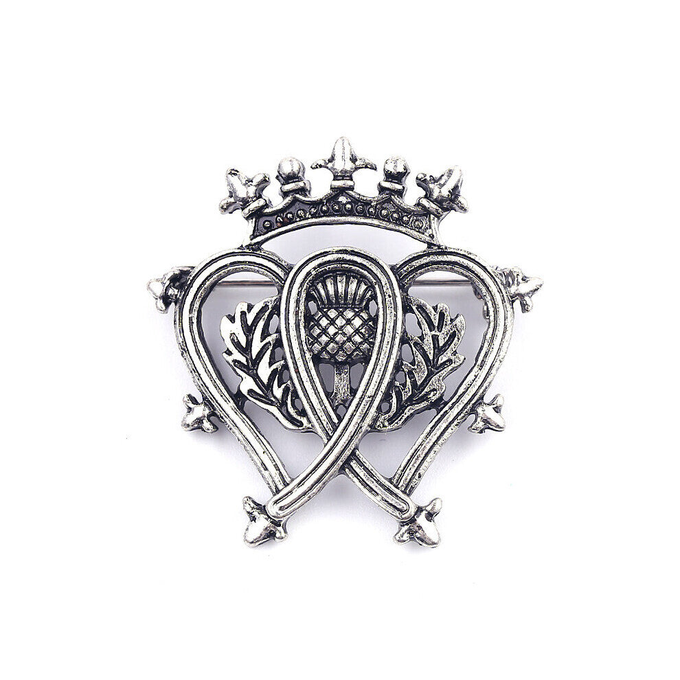 Vintage Pin Brooch Film And Television Peripheral Crown Heart Brooch Backpacks Jackets Hats Scarves Pants Accessories Jewelry