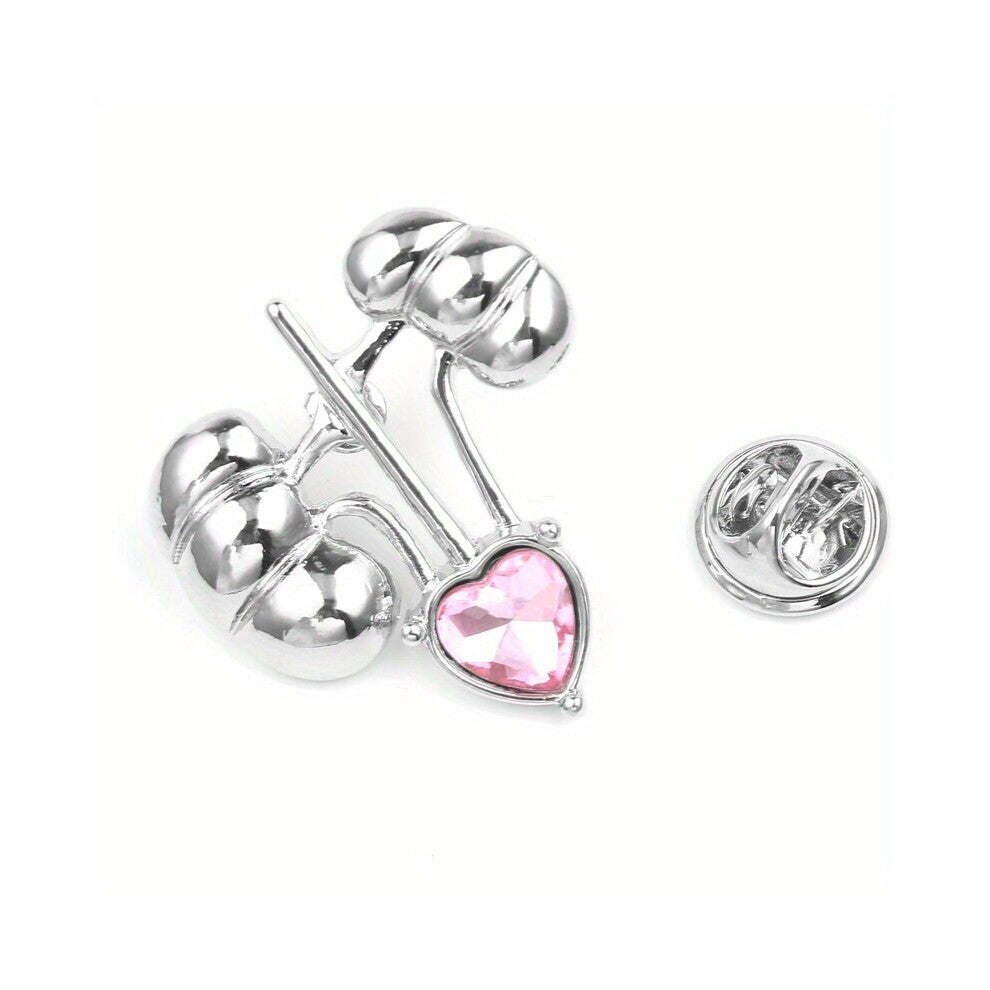 1pc Body Organ Alloy Brooch Clothing Accessories With Artificial Diamond
