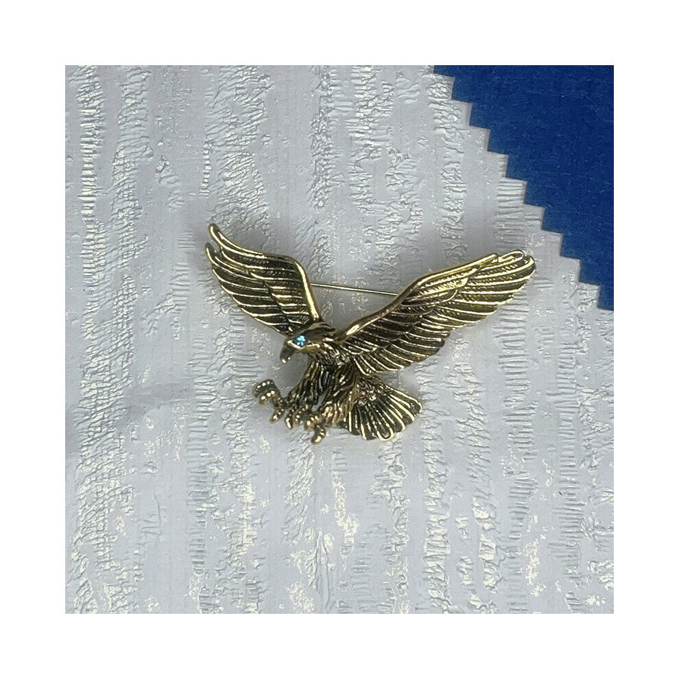 Vintage Antique Silver Jewelry Flying Eagle Brooch Suit Scarf Accessories Bird Pins Birthday Party Gift For Men