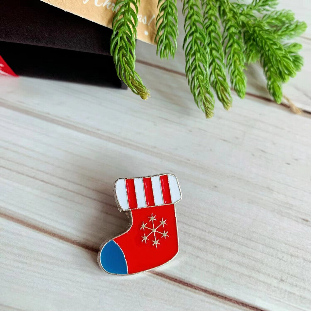 Christmas Pins Denim Shirts Bags Hats Clothes Brooch Accessories