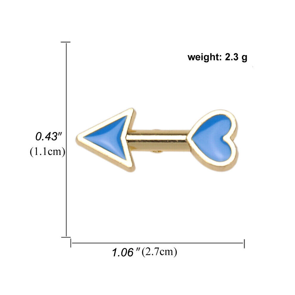 1 4pcs Cartoon Heart Arrow Brooches Mini Brooch Clothing Bag Accessories Collar Pin For Men
