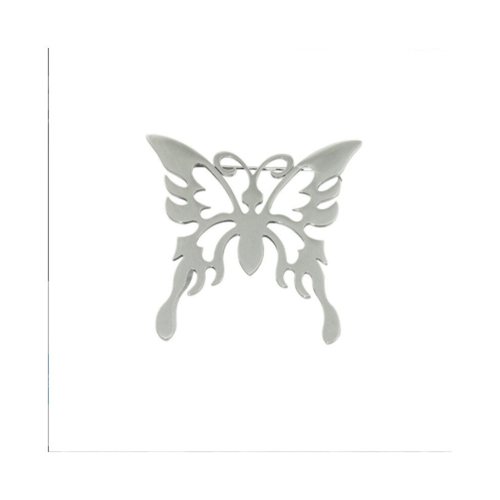 Animal Titanium Steel Butterfly Brooch Versatile Suit Decoration Corsage Accessories