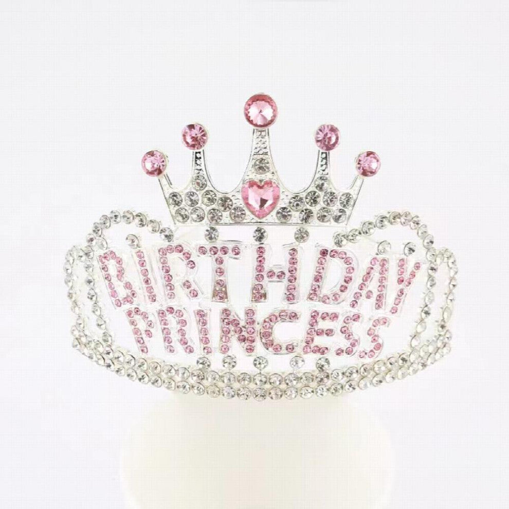 Birthday Princess Crown Birthday Girl Tiara Princess Hairband Headband Birthday Hair Accessories