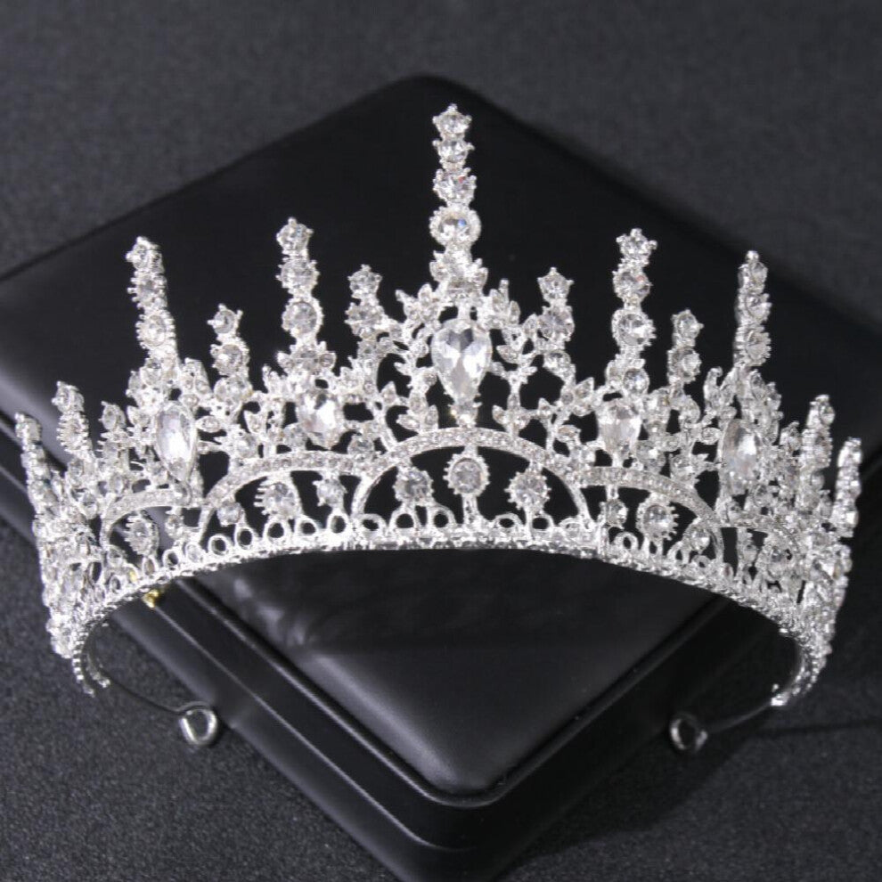 Bridal Wedding Crown Jewelry Rhinestone Vintage Queen Tiara Hairband Hair Accessories