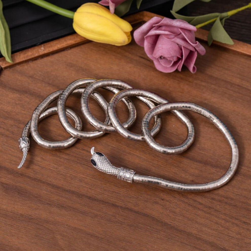 Snake Necklace Flexible Bendable Bracelet Hair Accessory Adjustable Neck Chokers Jewelry For Woman