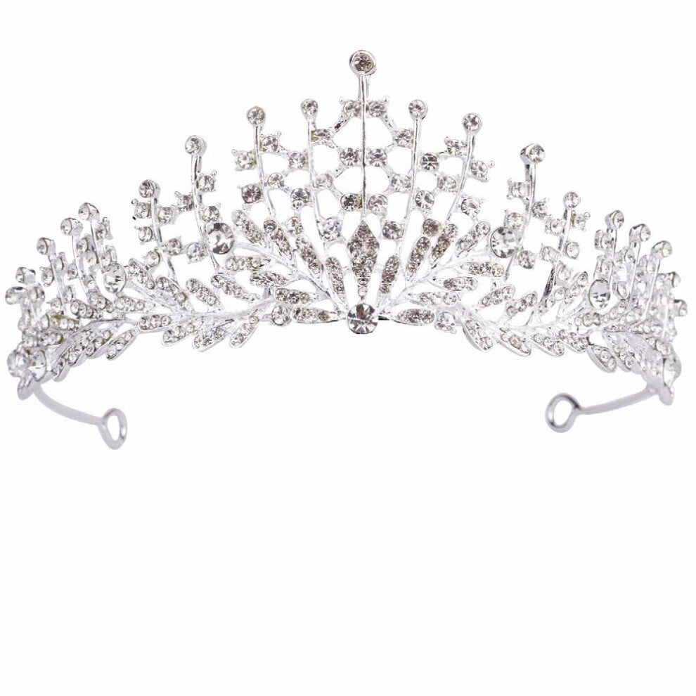 Baroque Crystal Queen Crowns Tiaras Womens Princess Crowns Hair Accessories For Wedding Birthday Jewelry Crown