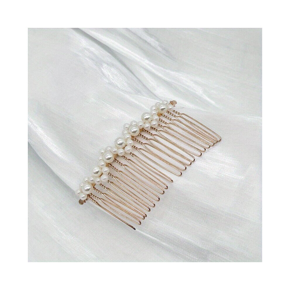 Pearl Hair Comb Bridal Braiding Hair Comb Head Jewelry Hair Accessories