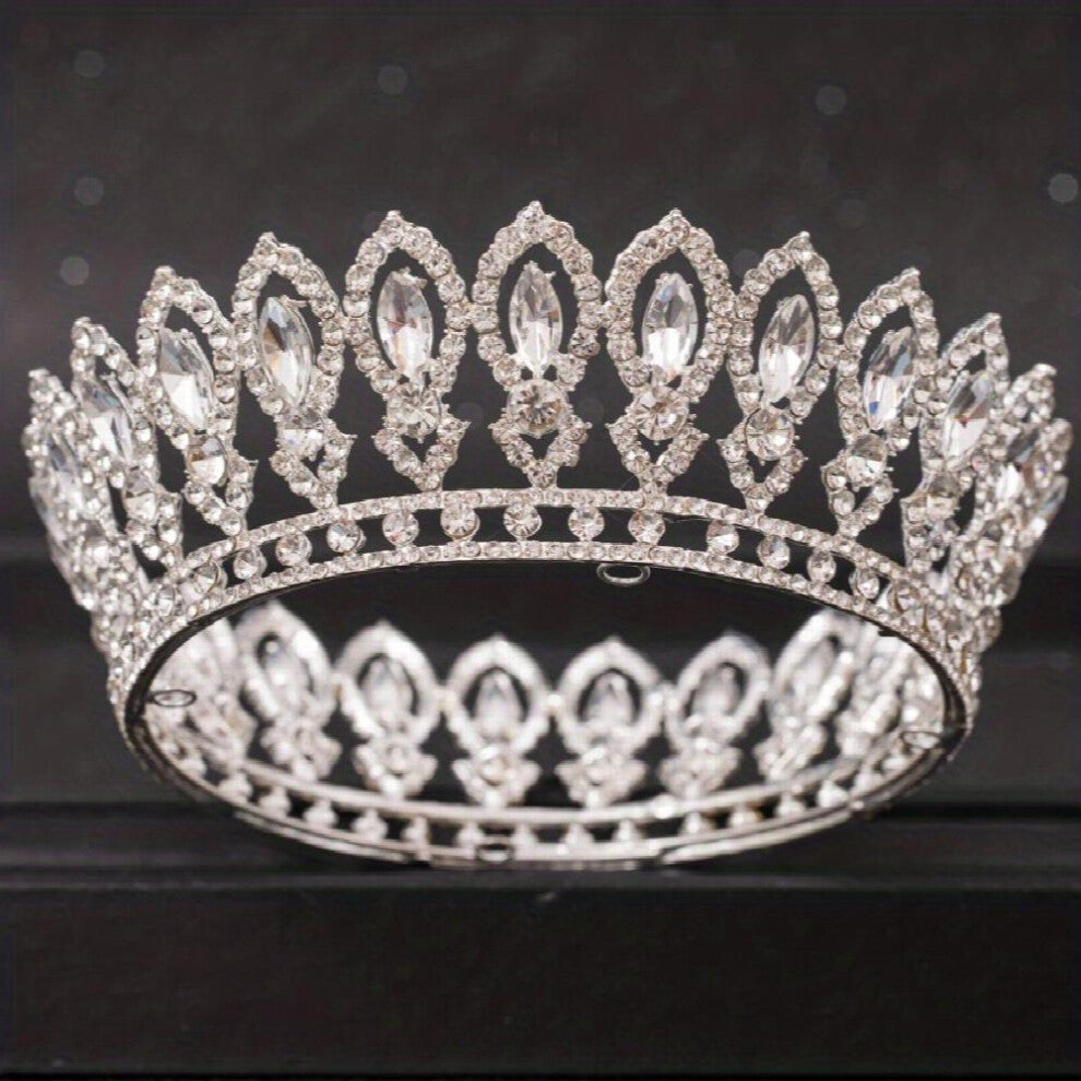 Bride Crystal Crown Rhinestone Wedding Headwear Princess Crown Headband Bride Hair Accessories Queen Head Jewelry