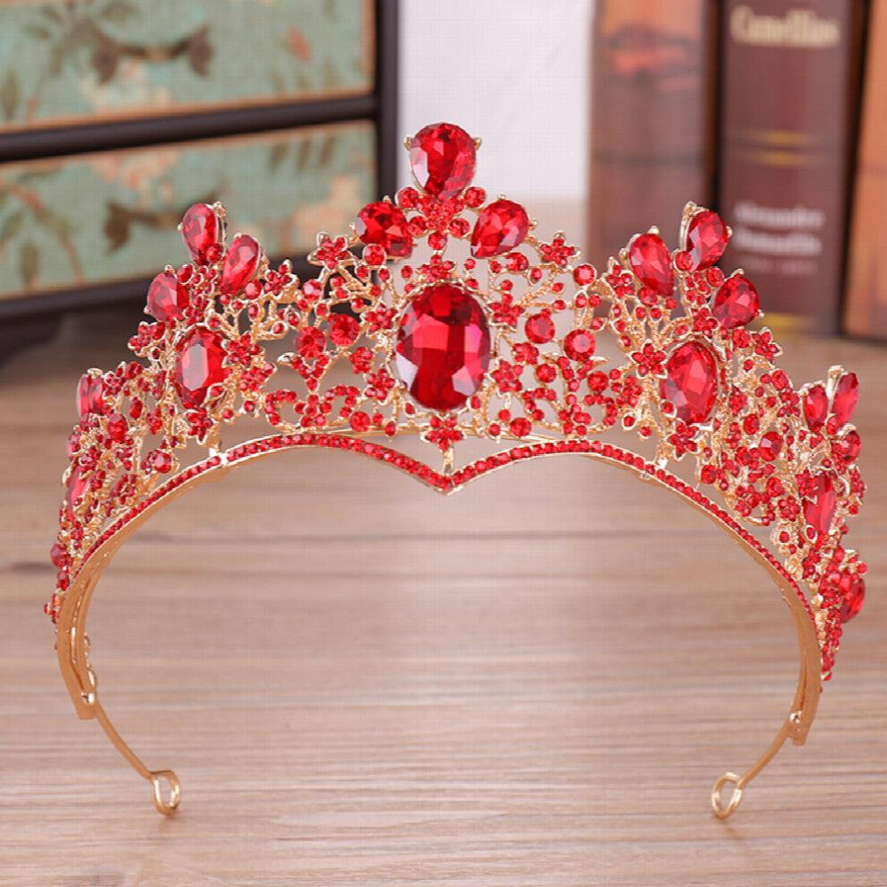 Rhinestone Tiara For Women Wedding Crown Princess Tiara Headband Costume Accessories For Prom Birthday Party Jewelry