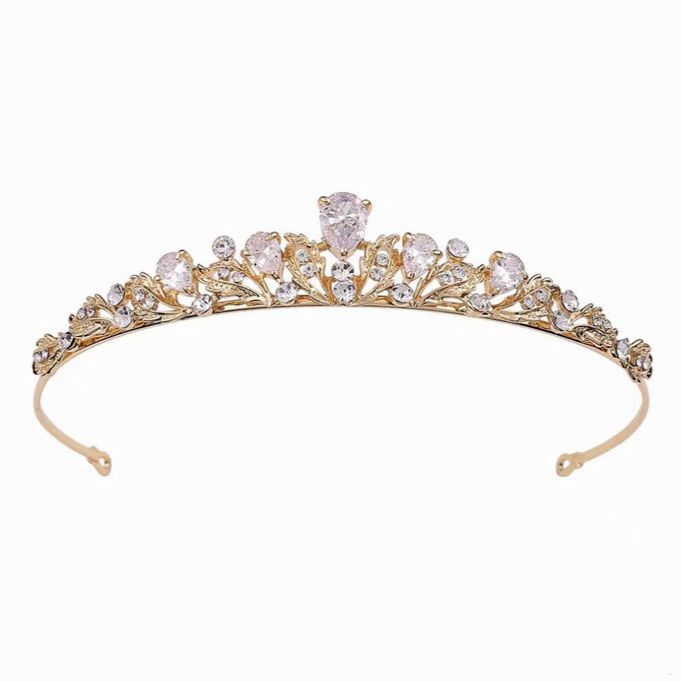 1pc Alloy Headband With Crystal Head Jewelry Tiara Wedding Hair Accessories Crown