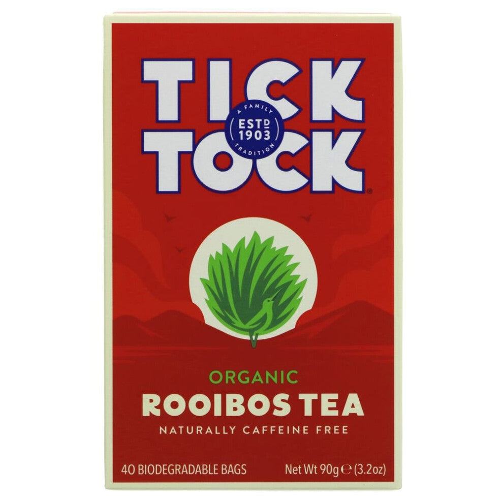 Tick Tock Rooibos - organic - 40 bags ( pack of 4 )