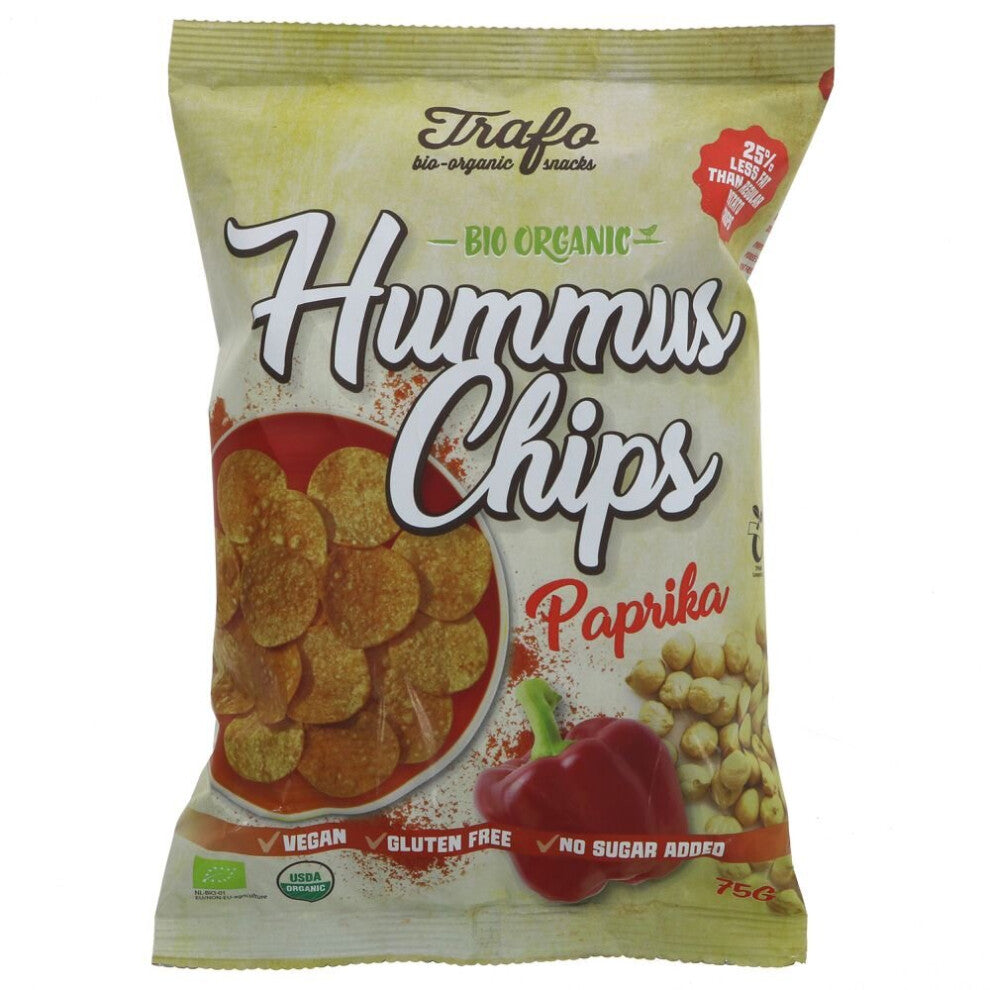 Trafo Hummus Chips - Paprika -75g ( pack of 6 )