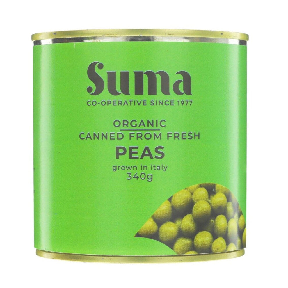 Suma Organic Canned From Fresh Peas 340g (Pack of 12)