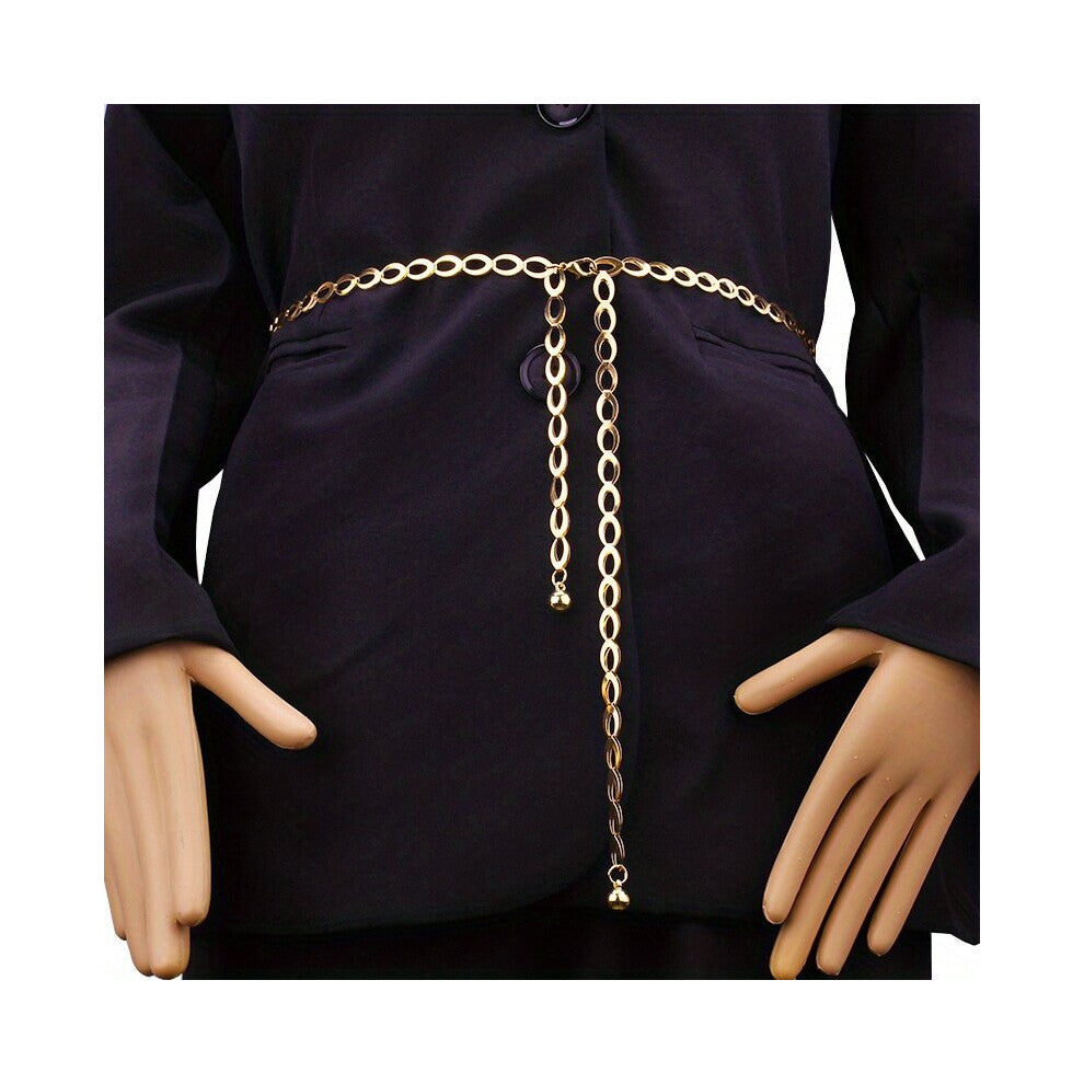 Metal Waist Chain Thin Belt All match Decorative Dress With Belt Waist Rope Punk Hip Hop Rock Body Chain Nightclub Accessories Belt