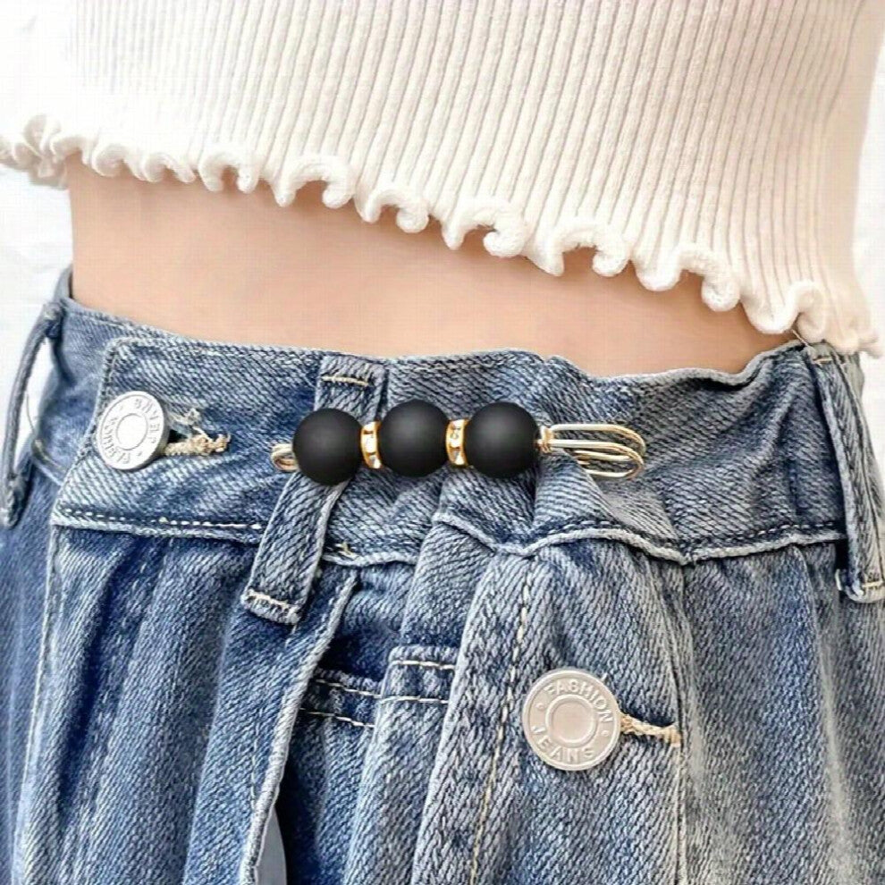 1pc Detachable Waist Clip Faux Pearl Dress Sweater Brooch Cardigan Pins Waist Adjustment Brooch Buckle Pin