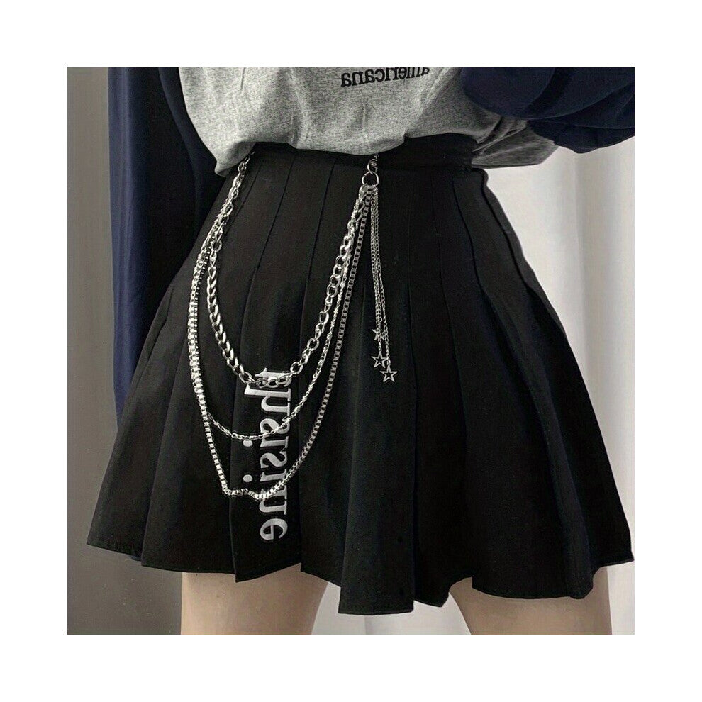 Pentagram Pendant Tassel Chain Punk Pant Chain Pants Hip Hop Belt Decoration Chain Skirt Accessories For Women