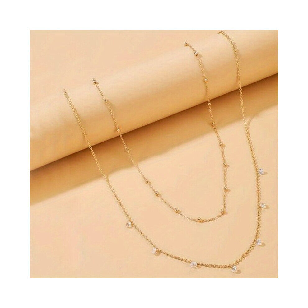 Double Layer Beads Waist Chain Bohemia Belly Chain Body Jewelry Accessories For Women