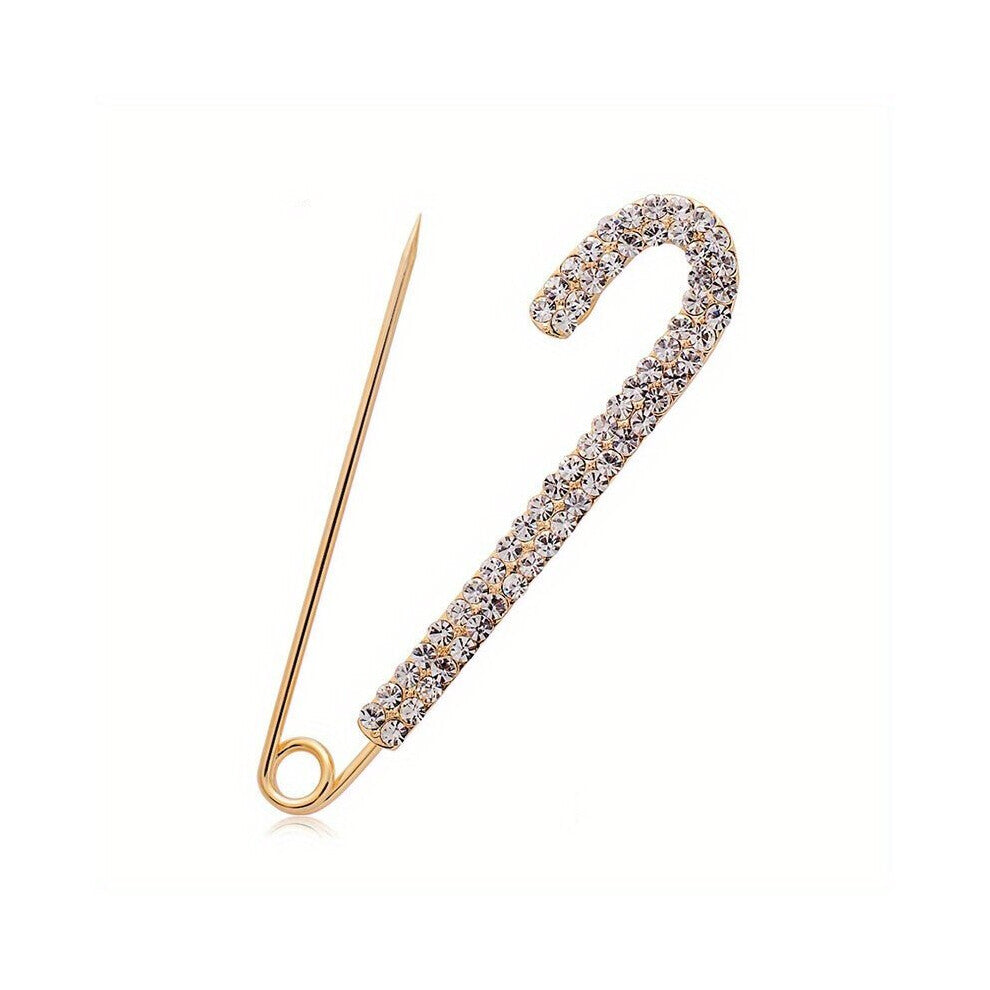 1pc Rhinestone Brooch Waist Pin Ladies Cardigan Shawl Scarf Buckle