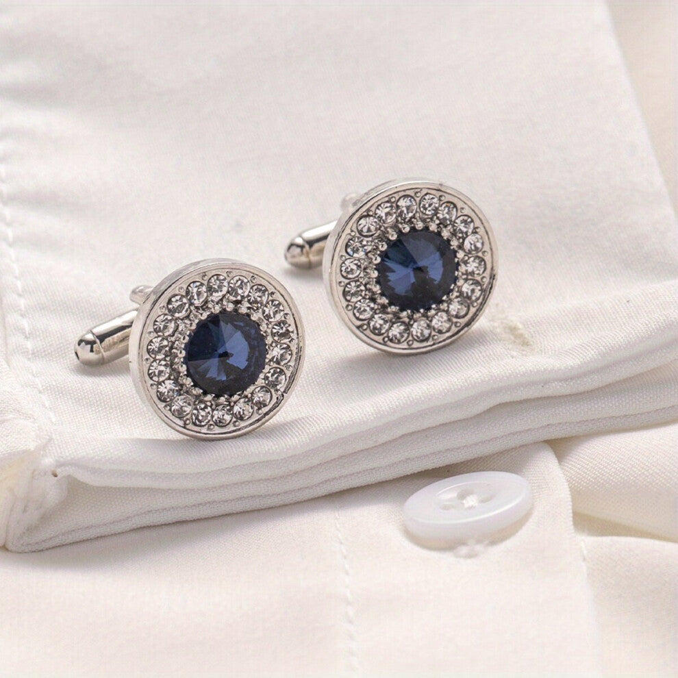 1pair Of Creative Mens Cufflinks Shirt Button Cufflinks