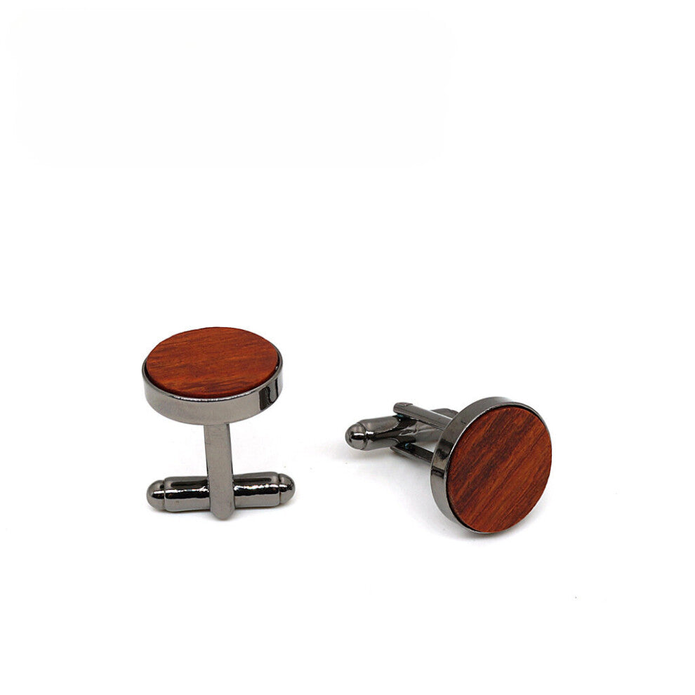 Casual Shirt Wooden Cufflinks Metal Alloy Cufflinks Decorative Accessories For Men