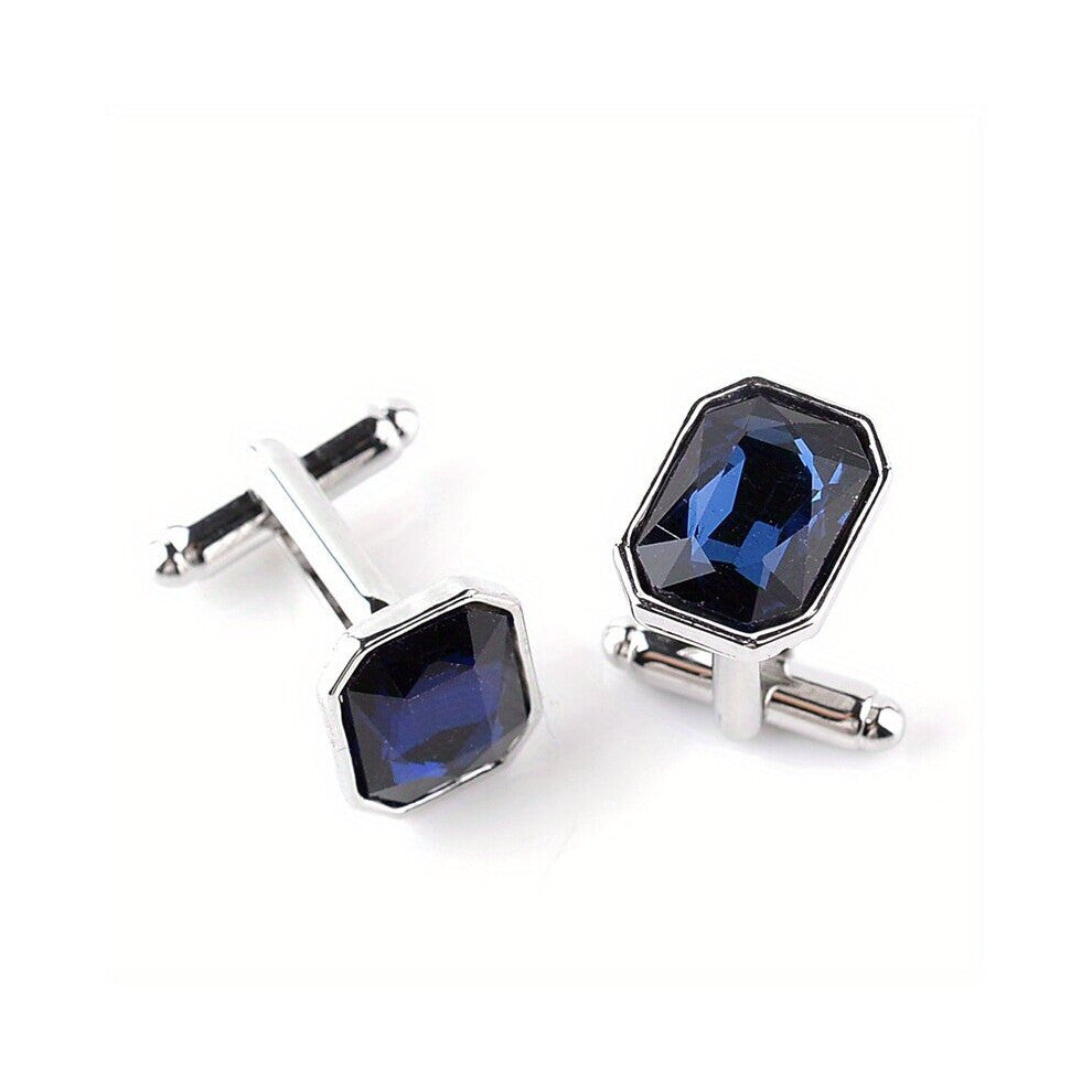 Rhinestone Cufflinks Glamorous Suit Button Cufflinks Sleeves Shirt Studs Accessories